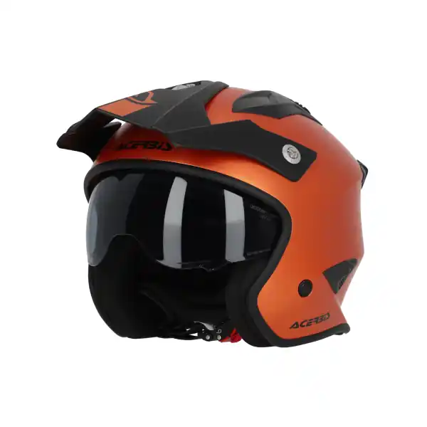 Plată securizată Casca Jet Acerbis Aria Metallic Portocaliu S