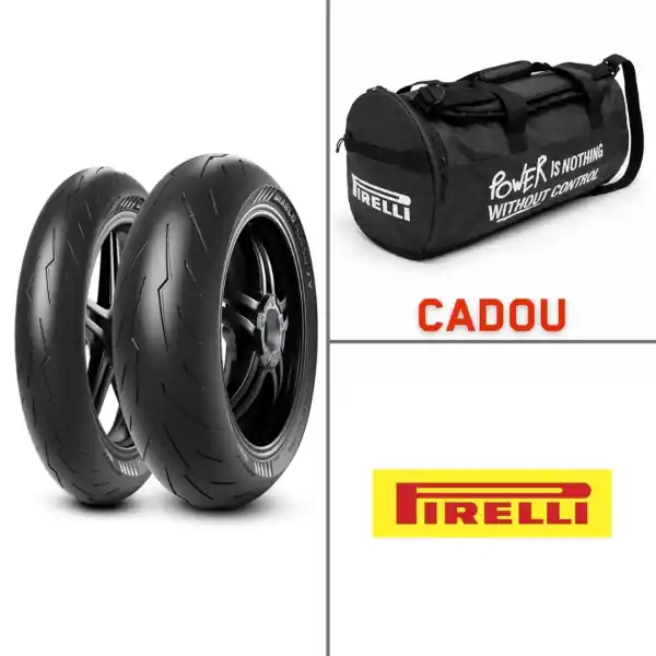Set anvelope 120/70Z-17 + 190/55Z-17 Pirelli Diablo Rosso IV Ieftin