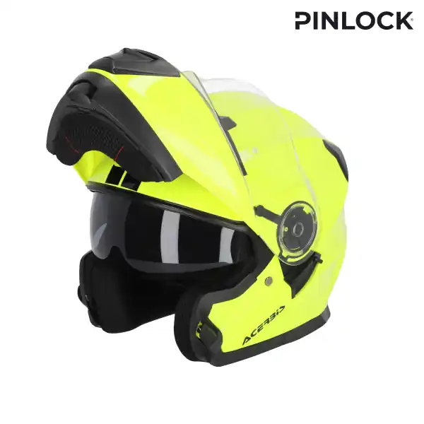 Casca Flip-up Acerbis Serel 22-06 Galben Fluo XL Plată securizată
