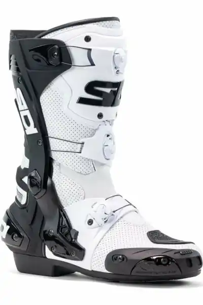 Cizme Sidi Racing Rex Air White/Black Negru / Alb 48 Popular
