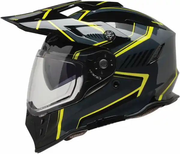 Cel mai bun preț Casca Moto/Atv Z1R Range 2.0 Voyager Gri Inchis/Verde Hi-Viz L