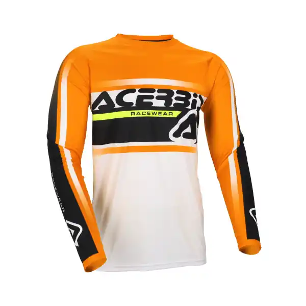 Tricou Acerbis Linear Lugo Portocaliu/Alb XL Preț redus