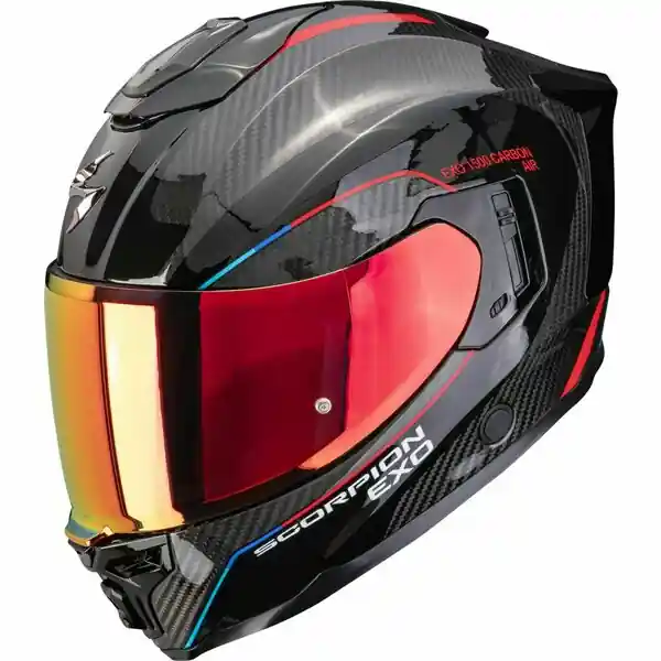 Casca integrala SCORPION EXO-1500 CARBON AIR MUNDI M Negru/Rosu Ofertă