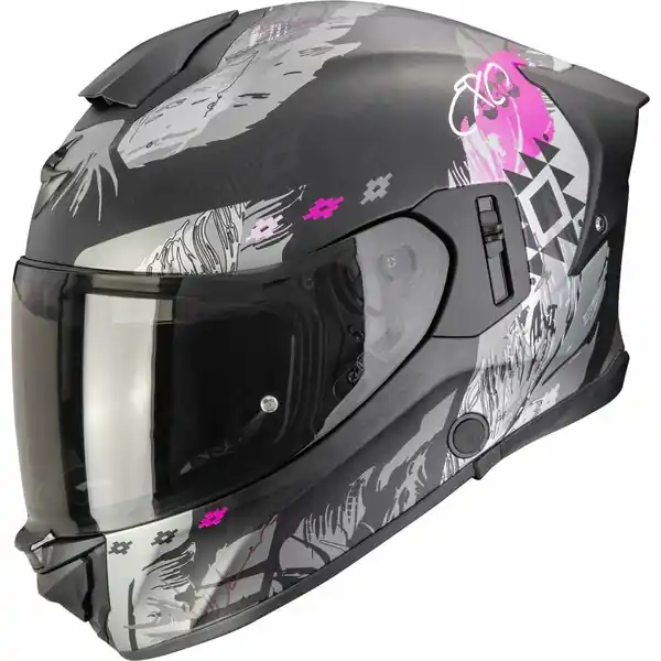 Reducere extra Casca integrala SCORPION EXO-530 AIR HADJI XS Negru mat/Roz