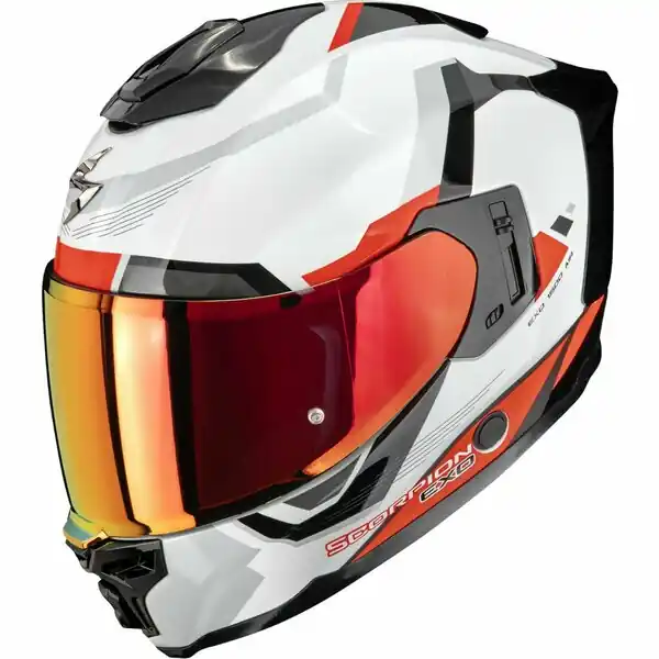 Casca integrala SCORPION EXO-1500 AIR ARENA XL Alb/Rosu Expediere rapidă