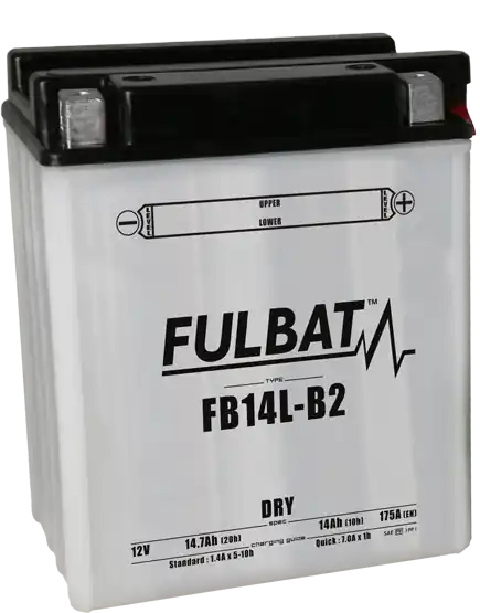Noutate Baterie Moto Fulbat FB14L-B2 Dry 12V 14.7Ah 175A – Include Electrolit