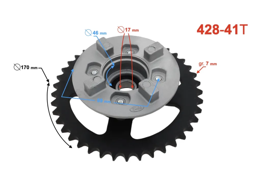 Rear wheel hub for Ranger Classic moped Vezi acum