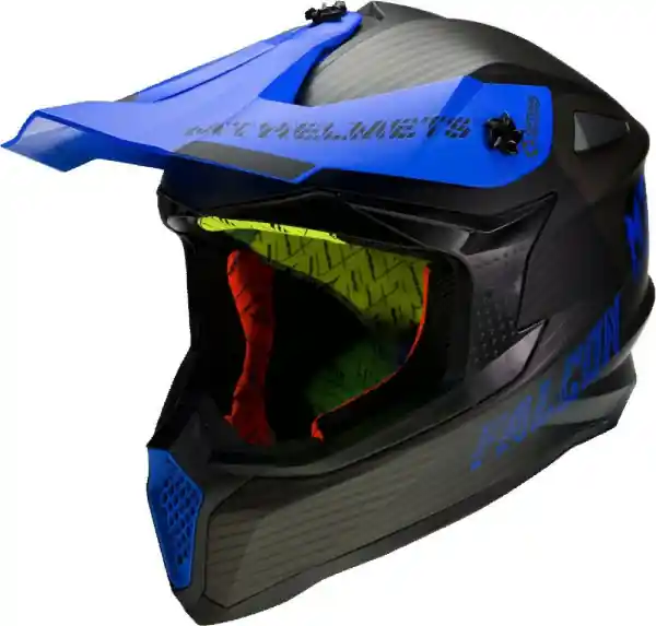 Disponibil imediat Casca MT Falcon System D7 Blue/Black Matt XS
