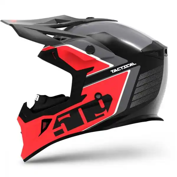 Casca Snowmobil 509 Tactical Dark Ops Red 2021 M (57/58) Mai ieftin