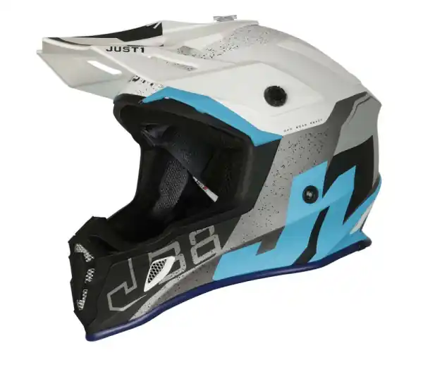 Casca JUST1 J38 Korner Light Blue/White Matt 60-L Cumpără acum