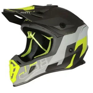 Casca JUST1 J38 Korner Yellow Fluo/Titanium Matt 62-XL Chilipir