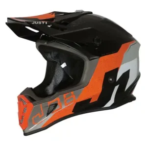 Casca JUST1 J38 Korner Orange/Black Gloss 58-M Retur ușor