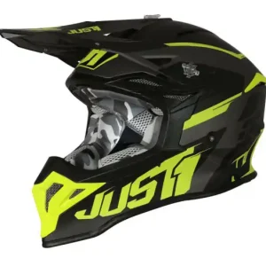 Doar azi Casca Just1 J39 STARS Black/Yellow Fluo/Titanium Matt 56-S