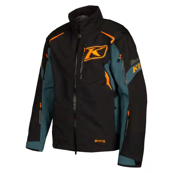 Plată securizată Geaca Snowmobile Klim Valdez Non-Insulated Black - Strike Orange