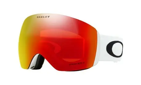 Ochelari Snowmobil Oakley Flight Deck L Matte White Prizm Torch Iridium Ieftin