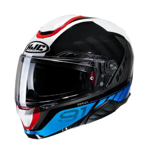 Ofertă exclusivă Casca HJC RPHA 91 Rafino Alb Albastru XL