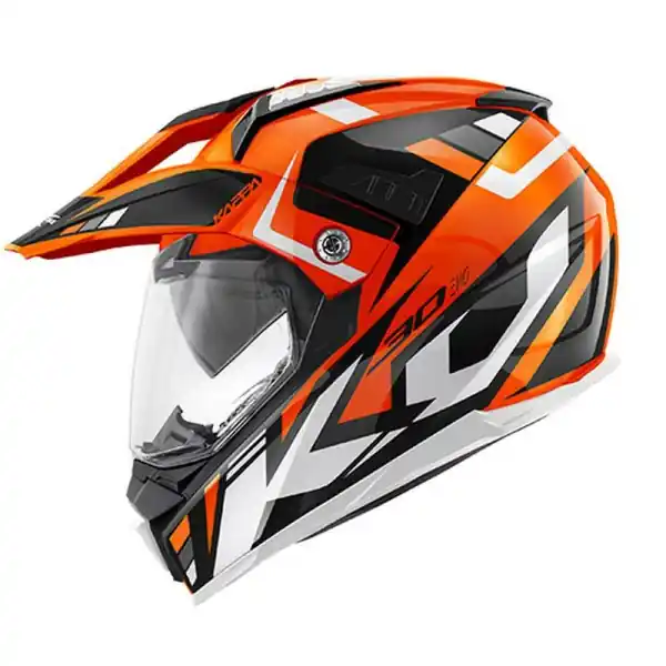 Casca Kappa KV30 EVO Grayer Dual Glossy orange / Black XXL Super ofertă