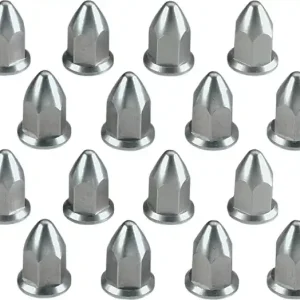 10mm Aluminum Lug Nuts Silver Doar azi