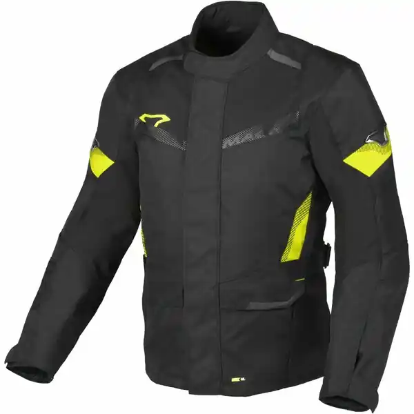 Geaca textil impermeabila MACNA VAULTURE S Negru/Albastru Popular