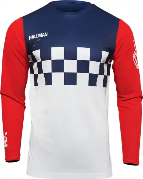 Vezi acum Hallman Differ Cheq Jersey White S
