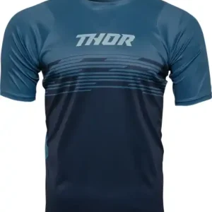 Tricou MTB Thor Assist Shiver Midnight Blue/Teal Cumpără online