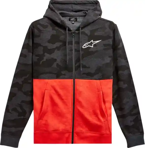 Doar azi Camo Block Hoodie Red, Gray M