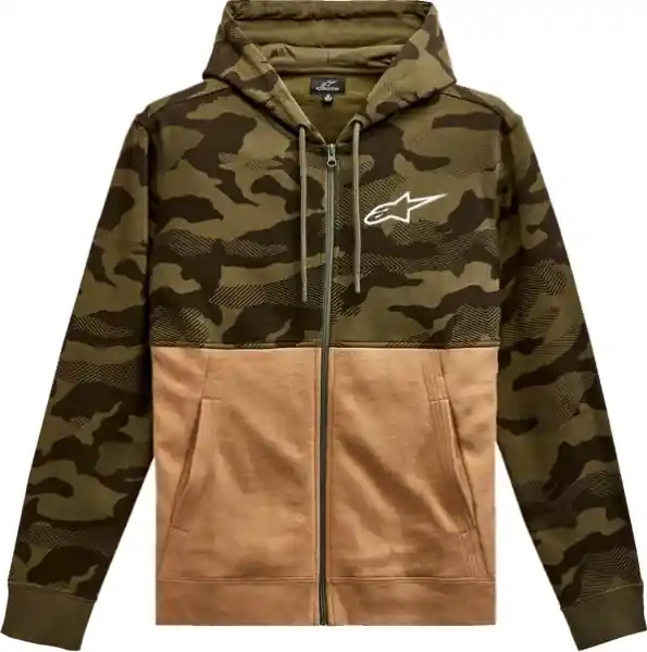 Camo Block Hoodie Green, Brown XL Ofertă