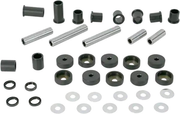 MOOSE RACING Rear Independent Suspension Linkage Rebuild Kit Black, Chrome Plată sigură