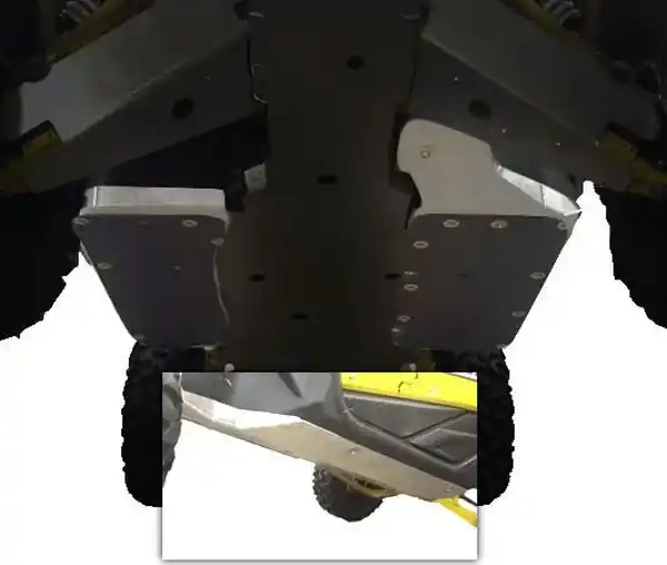 MOOSE RACING Skid Plate Floorboard Silver Comandă acum