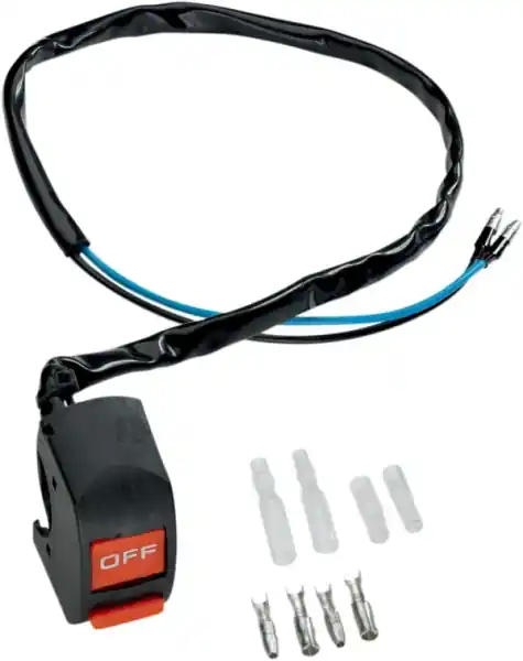 Popular MOOSE RACING Comutator universal cu basculă pentru pornire/oprire, negru, roșu