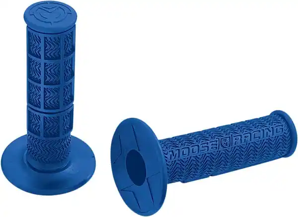 MOOSE RACING Flange Style Stealth Mx Grips Blue Ofertă limitată