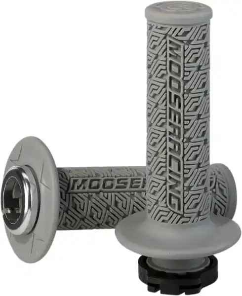 Disponibil imediat MOOSE RACING 36 Series Clamp-on Grips Gray, Silver