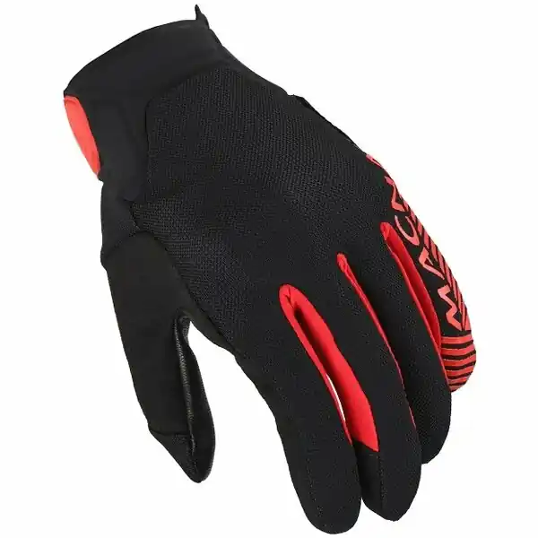 Vezi acum Manusi de piele MACNA OBTAIN LEATHER L Negru/Rosu