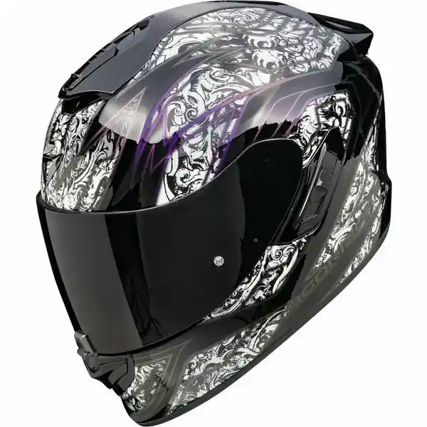 Ultima șansă Casca integrala SCORPION EXO-1400 EVO II AIR FANTASY Negru cameleon M
