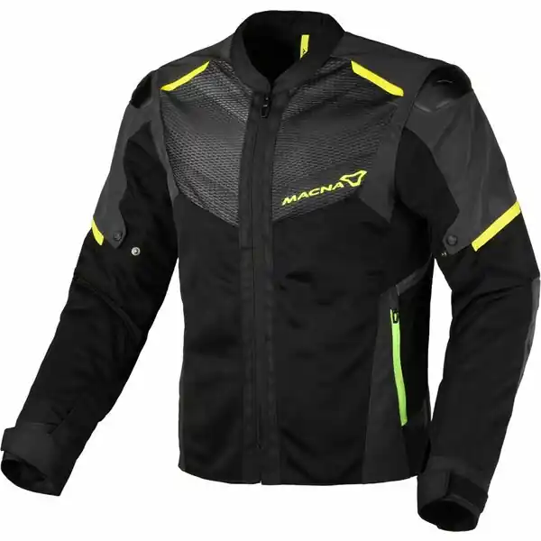 Geaca textil de vara MACNA ORCANO Night Eye™ 2.0 S Negru/Galben Noutate