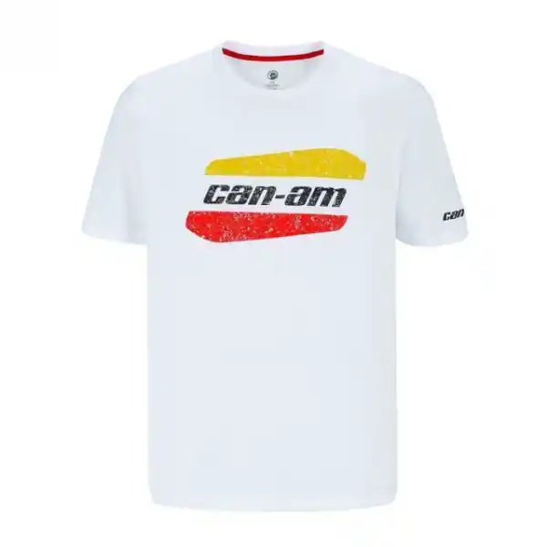 Plată securizată Tricou casual BRP Can-Am Origina White