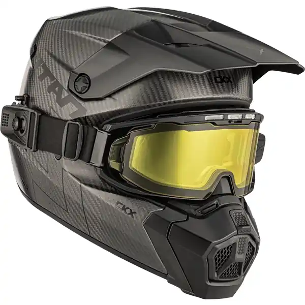 Cască CKX Titan AMS Carbon Mat + Ochelari de protecție încălziți, M Ofertă de sezon