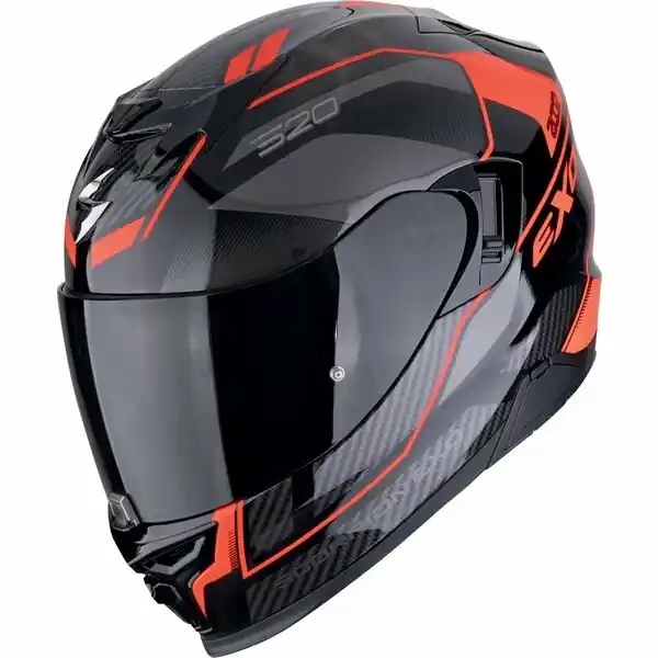 Casca integrala SCORPION EXO-520 EVO AIR LENA L Negru/Rosu Super ofertă