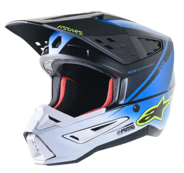 Supertech M5 Rayon Mx Helmet Black, Gray, Silver M Noutate