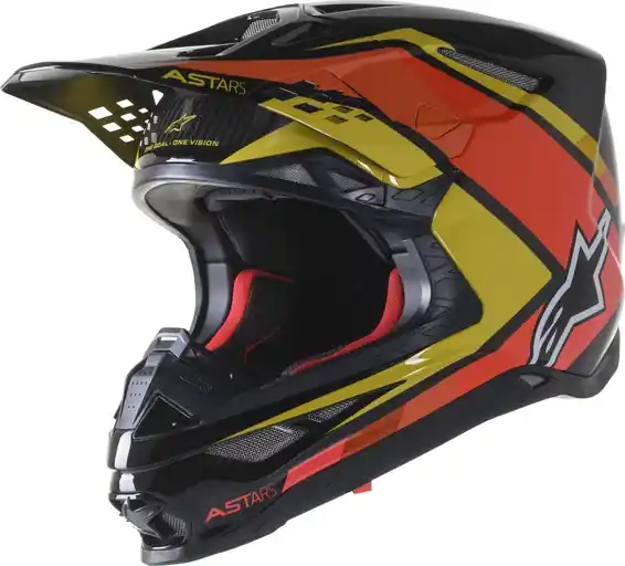 Casca Alpinestars Supertech M10 Carb Blue/Red/White M Cumpără online