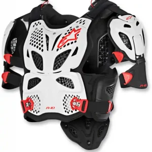 A-10 Full Chest Protector White-black Xs-s Black, White XS/S Reducere