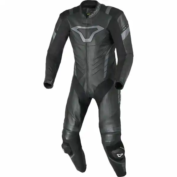 Expediere rapidă Combinezon de piele 1 piesa MACNA VARSHALL 52 Alb/Rosu/Albastru