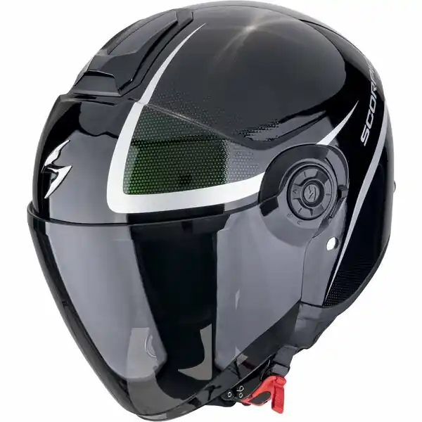 Casca open face/jet SCORPION EXO CITY II INTERCITY S Negru/Cameleon Ultima șansă