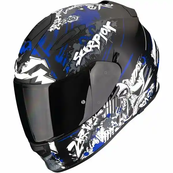 Casca integrala SCORPION EXO-491 SPECTOR XXL Negru mat/Albastru Plată securizată