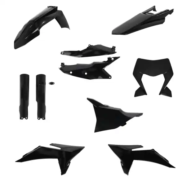 Kit complet plastice Acerbis KTM EXC 150-300/EXC-F 250-500 ‘26- Negru Lichidare de stoc