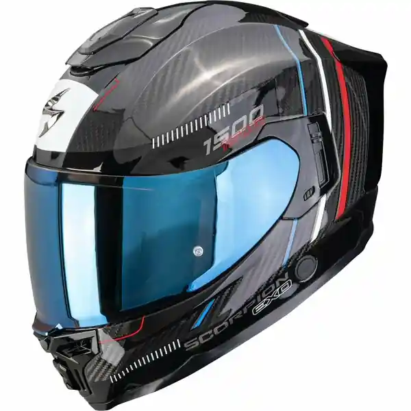 Casca integrala SCORPION EXO-1500 CARBON AIR ZITY XXL Negru/Rosu/Albastru Cel mai vândut