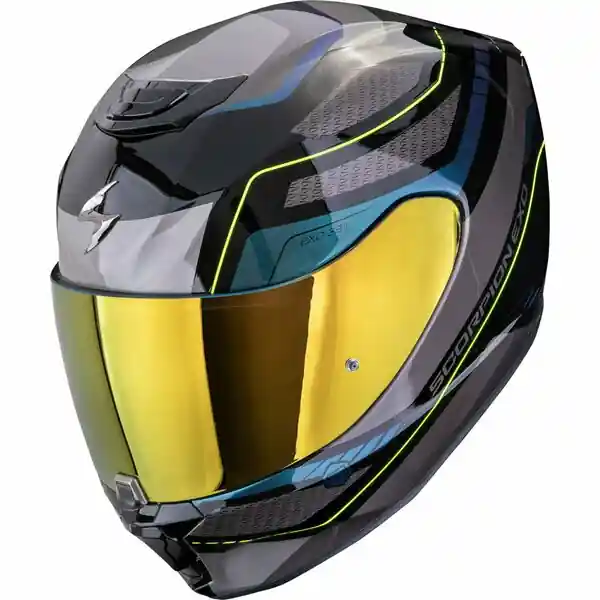 Casca integrala SCORPION EXO-391 LEO XL Negru/Gri/Albastru Preț mic