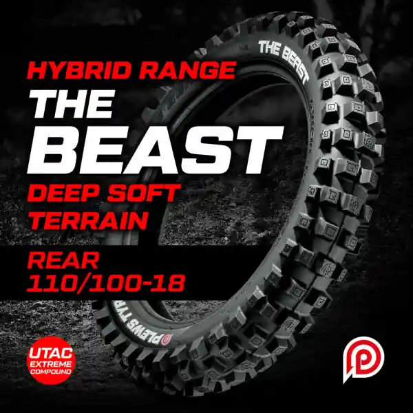 Cauciuc 110/100-18 Plews Tyres The Beast- Extreme/Hybrid Reducere extra
