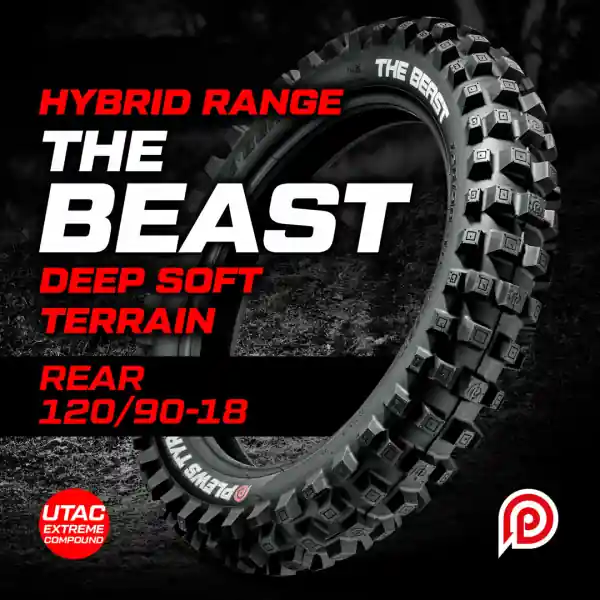 Cauciuc 120/90-18 Plews Tyres The Beast- Extreme/Hybrid Livrare rapidă