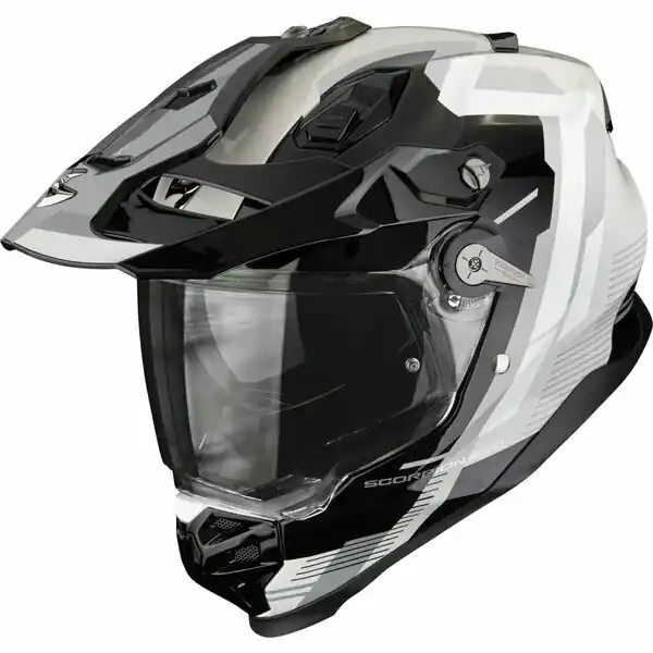 Reducere specială Casca enduro/adventure SCORPION ADF-9000 AIR PATROL Negru/Argintiu XL
